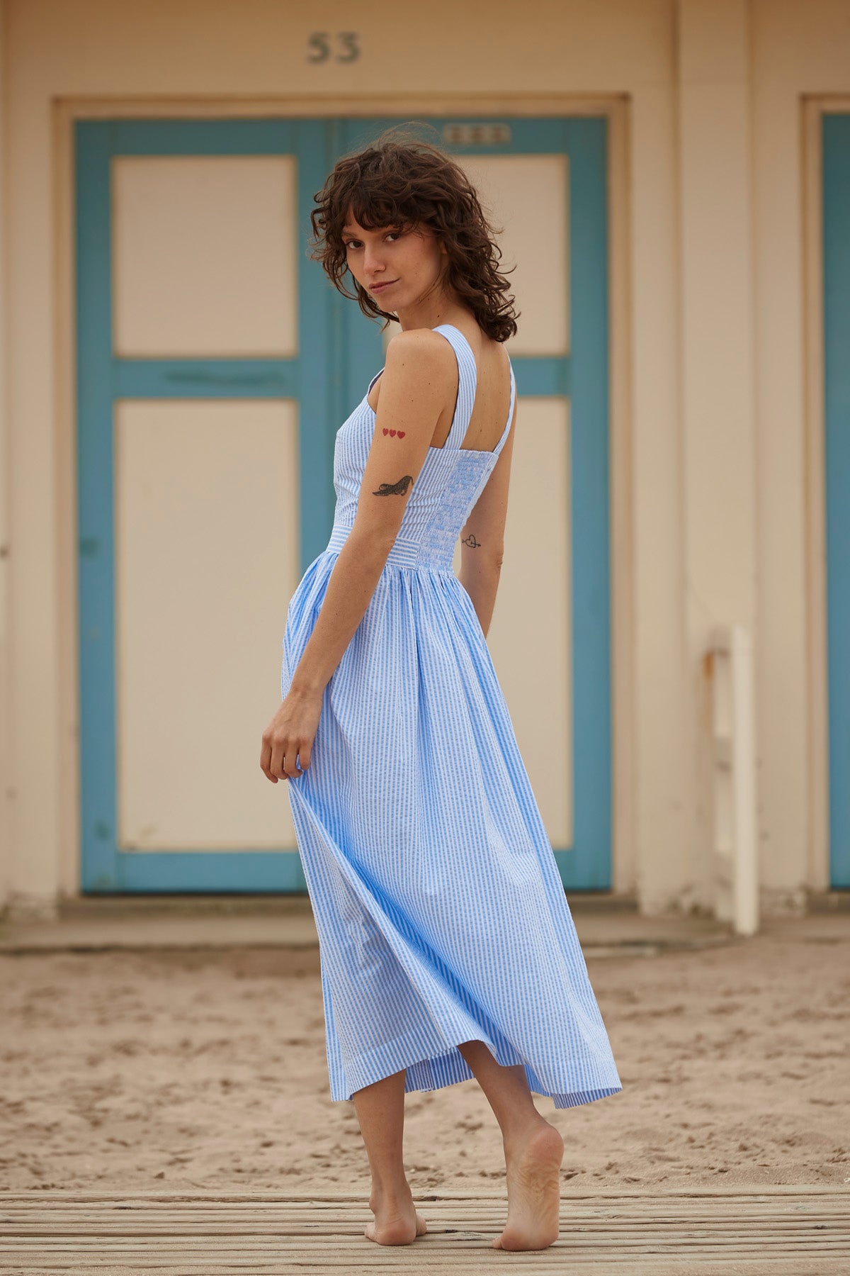 ROBE LAUREN SEERSUCKER