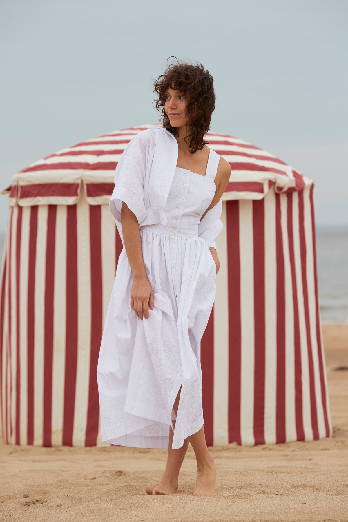 ROBE LAUREN SEERSUCKER