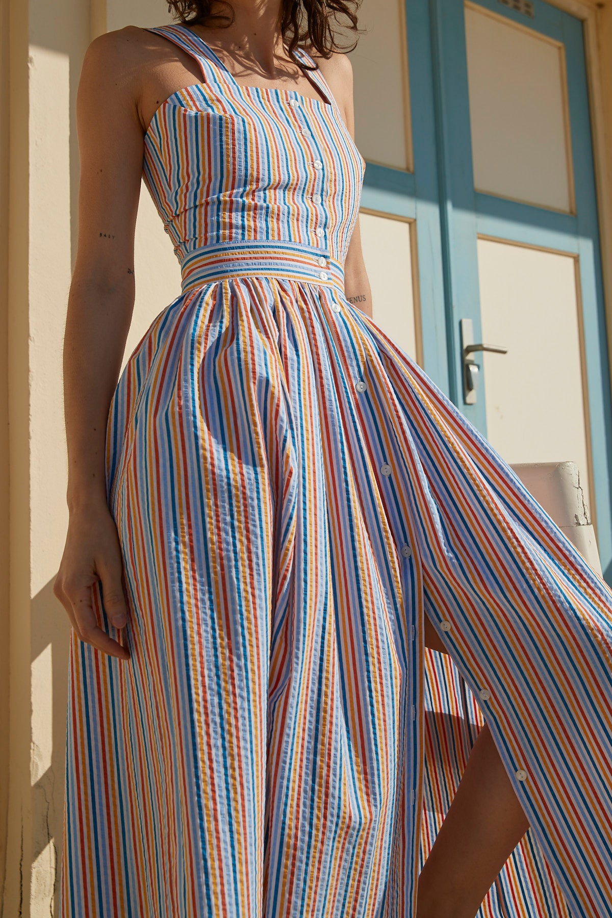 ROBE LAUREN SEERSUCKER