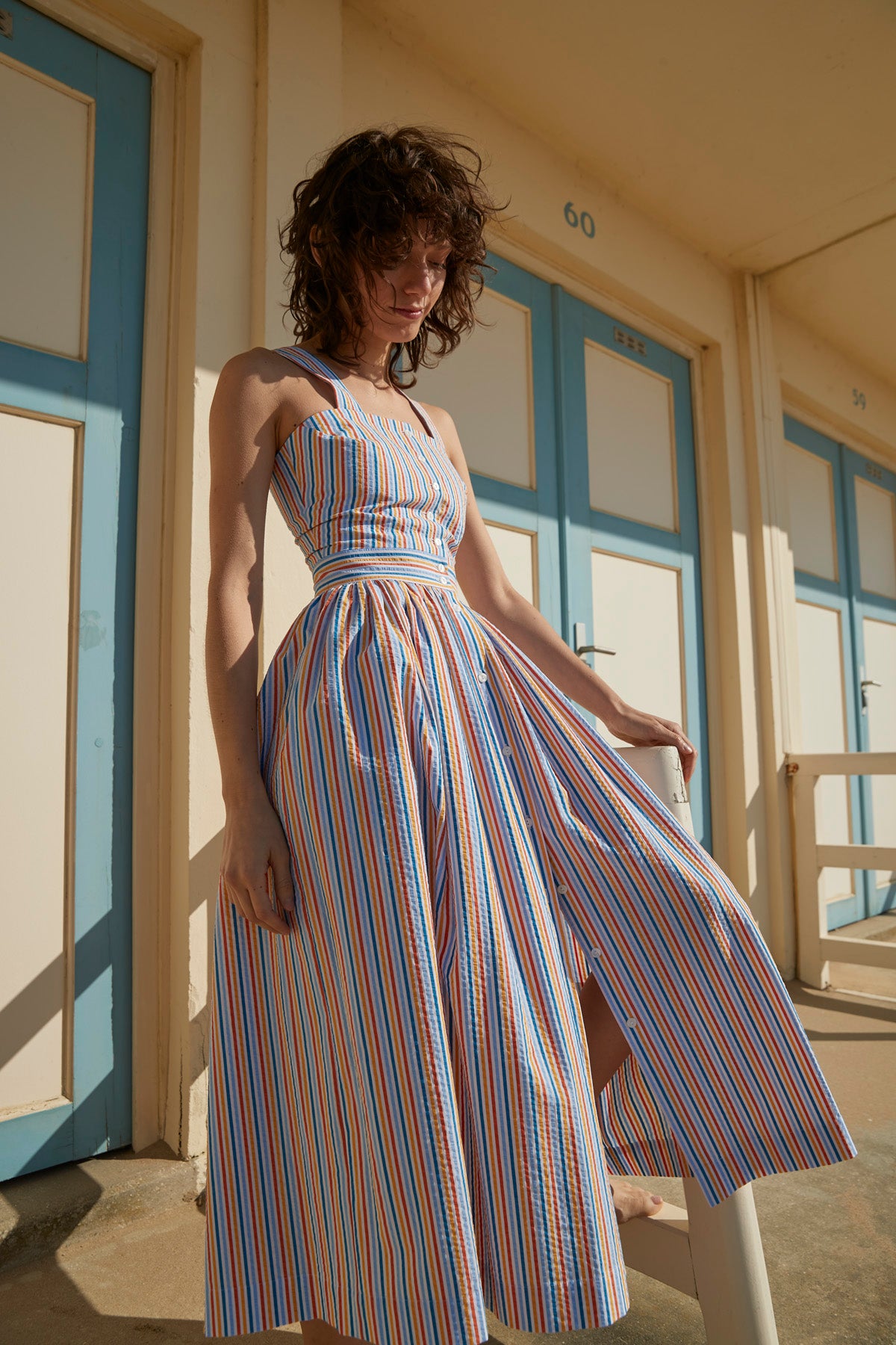 ROBE LAUREN SEERSUCKER