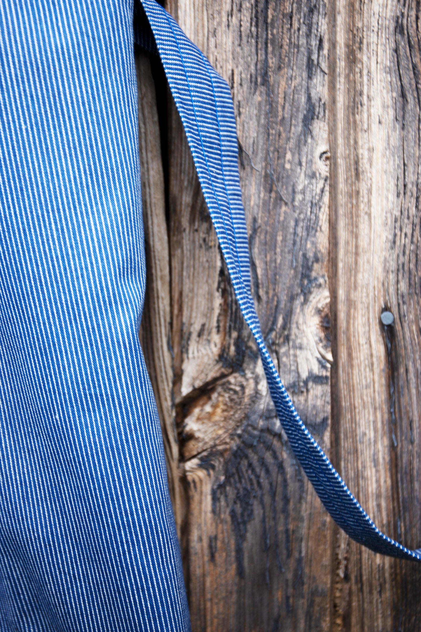 KIMONO LONG DEAUVILLE_HOMAI PARIS_AUTOMNE HIVER 2021_DETAIL TOILE JAPONAISE INDIGO